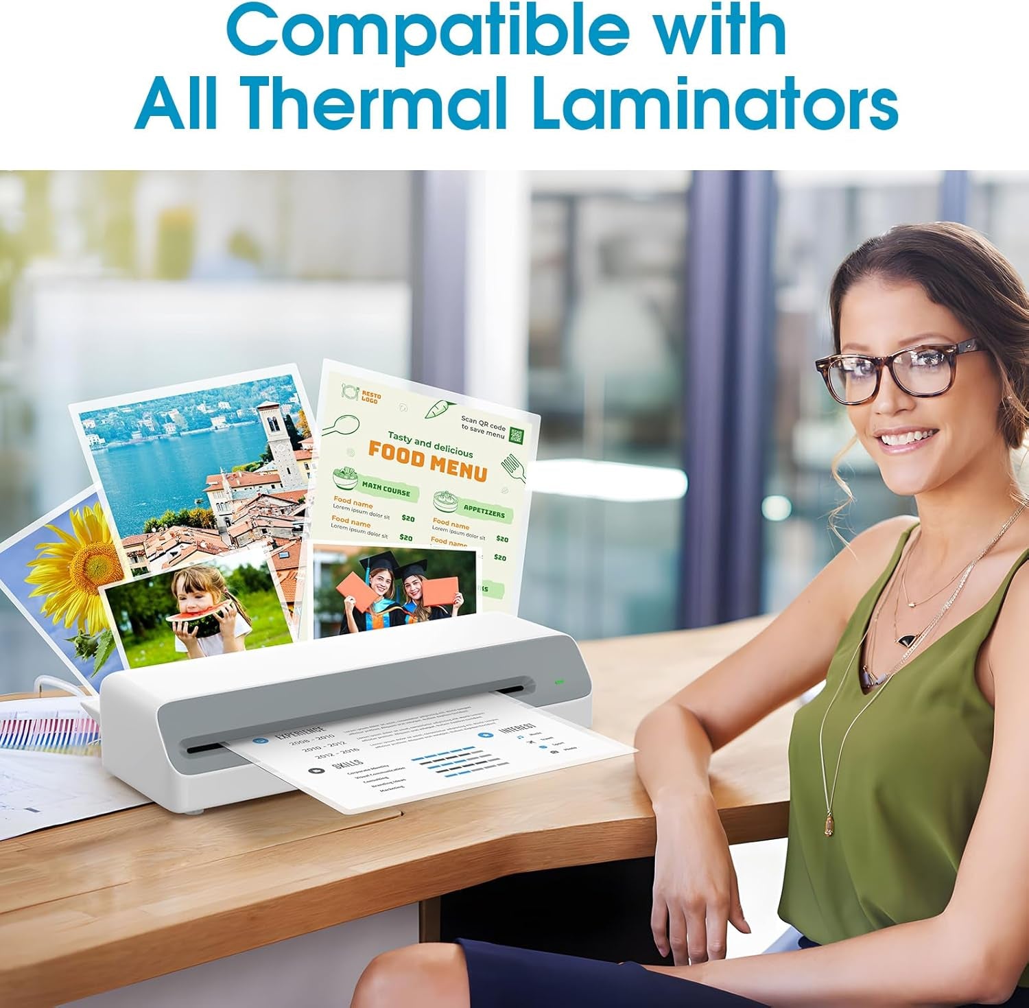 25 Pack Laminating Sheets, Hold 11 X 17 Inches Sheet, 5 Mil Thermal Laminating Pouches, 11.5 X 17.5” Laminate Sheets for Laminator, Clear Lamination Sheet Paper, Office School Home Supplies