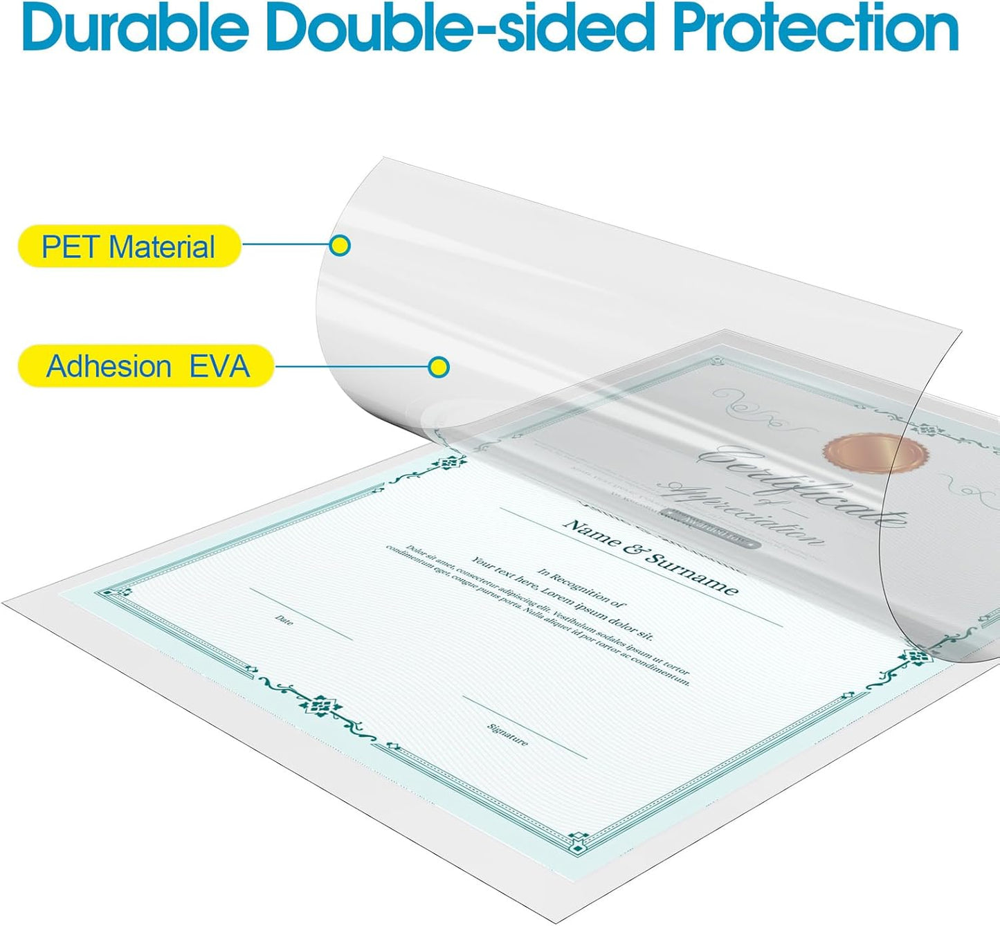 25 Pack Laminating Sheets, Hold 11 X 17 Inches Sheet, 5 Mil Thermal Laminating Pouches, 11.5 X 17.5” Laminate Sheets for Laminator, Clear Lamination Sheet Paper, Office School Home Supplies