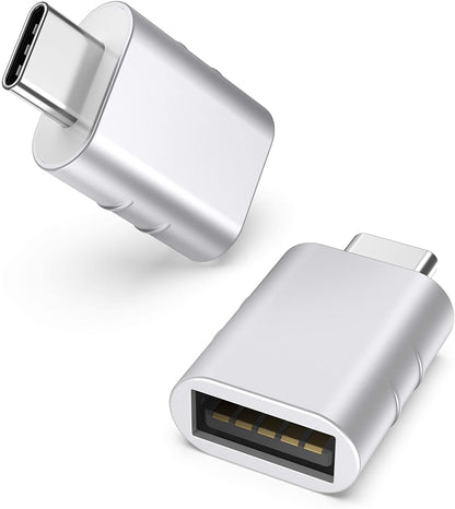 USB C to USB Adapter(2 Pack), USB-C Male to USB 3.0 Female Adapter Compatible with Iphone 17 Pro Max Macbook Pro Air 2024 Ipad Mini Pro Surface Pro and Other Type C or Thunderbolt 5/4 Devices