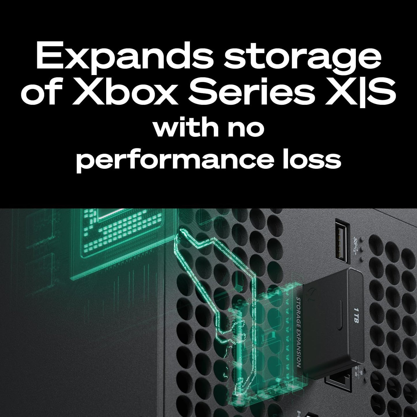 Seagate Storage Expansion Card for Xbox Series X|S 1 TB Solid State Drive - Nvme Expansion SSD for Xbox Series X|S (STJR1000400)