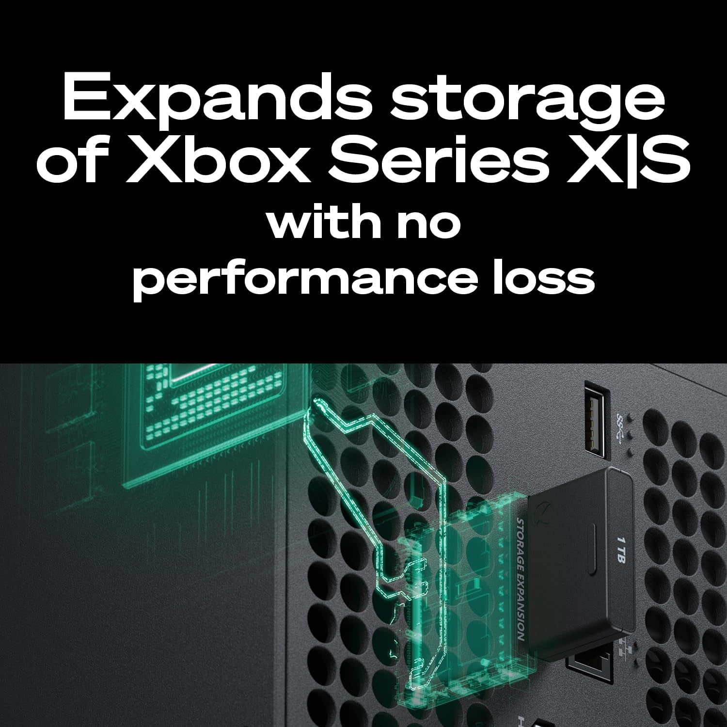 Seagate Storage Expansion Card for Xbox Series X|S 1 TB Solid State Drive - Nvme Expansion SSD for Xbox Series X|S (STJR1000400)